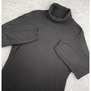 Charter Club Luxury Cashmere Sweater Women's XL Black Long Sleeve turtleneck